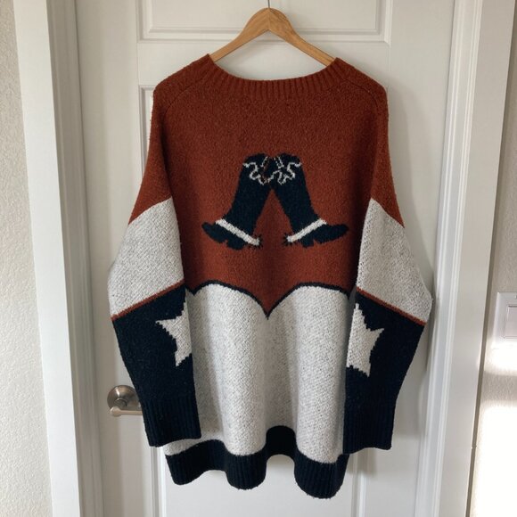 ZARA Western Cowboy Sweater–Wool Blend, Blogger Favorite - Excellent Condition - Picture 3 of 7